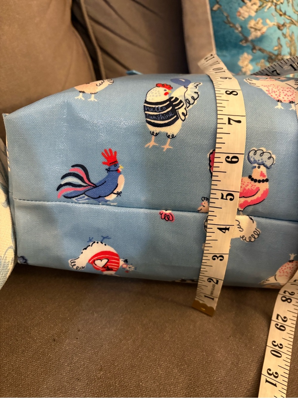 Rare Vtg~ Hen Party by Cath Kidston London Tote with Adjustable Cross-Body Strap - Picture 15 of 15